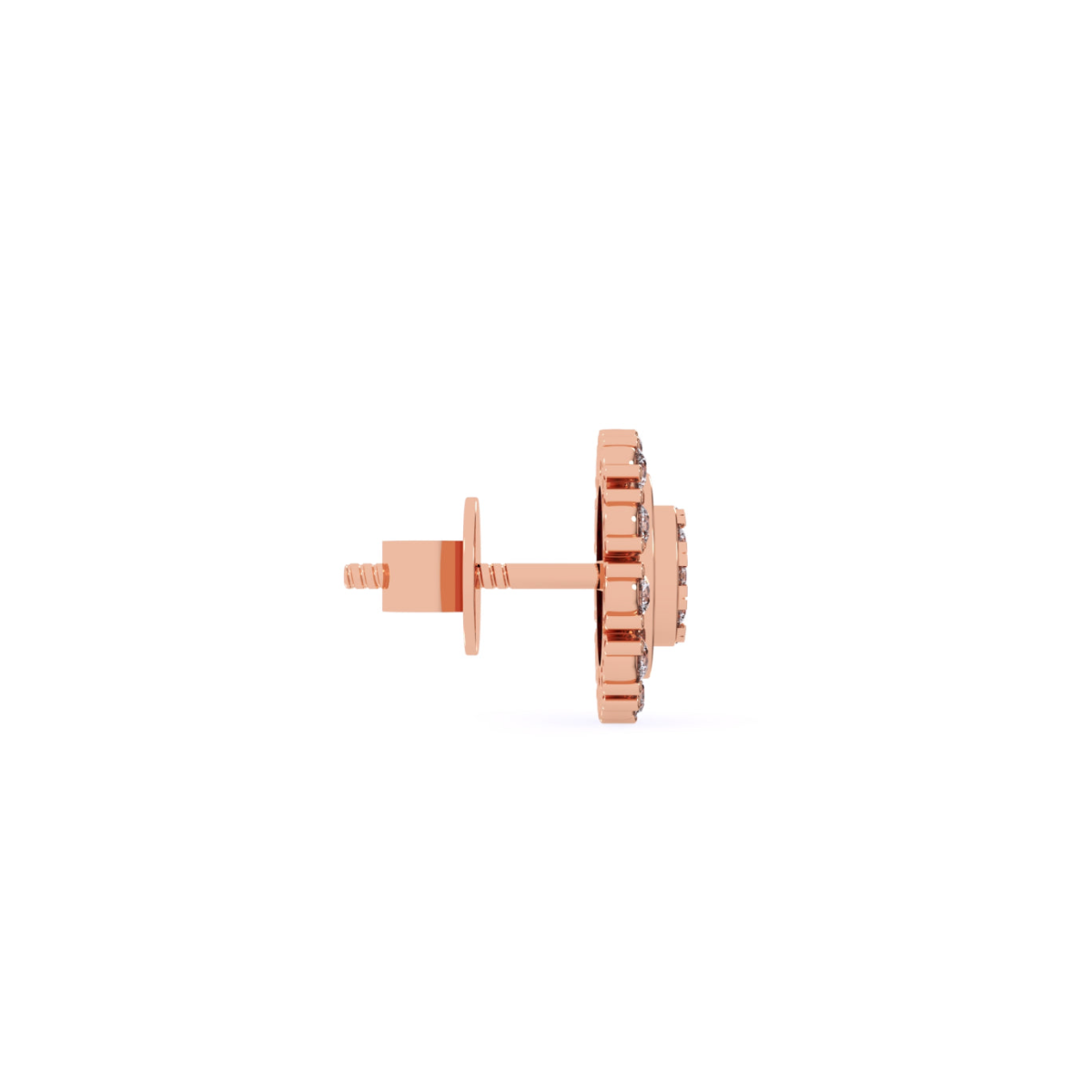 Glamorous Cluster Halo Studs Earrings